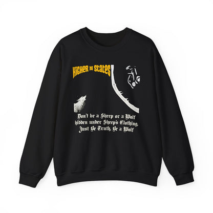 "Don't Be a Sheep or a Wolf in Sheep's Clothing" Graphic Crewneck Sweatshirt